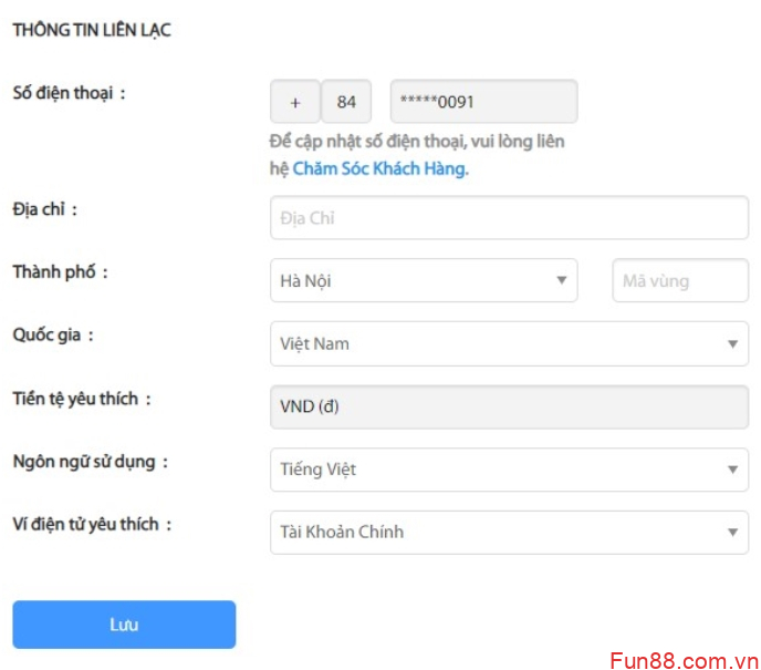 Hướng dẫn đăng ký Fun88