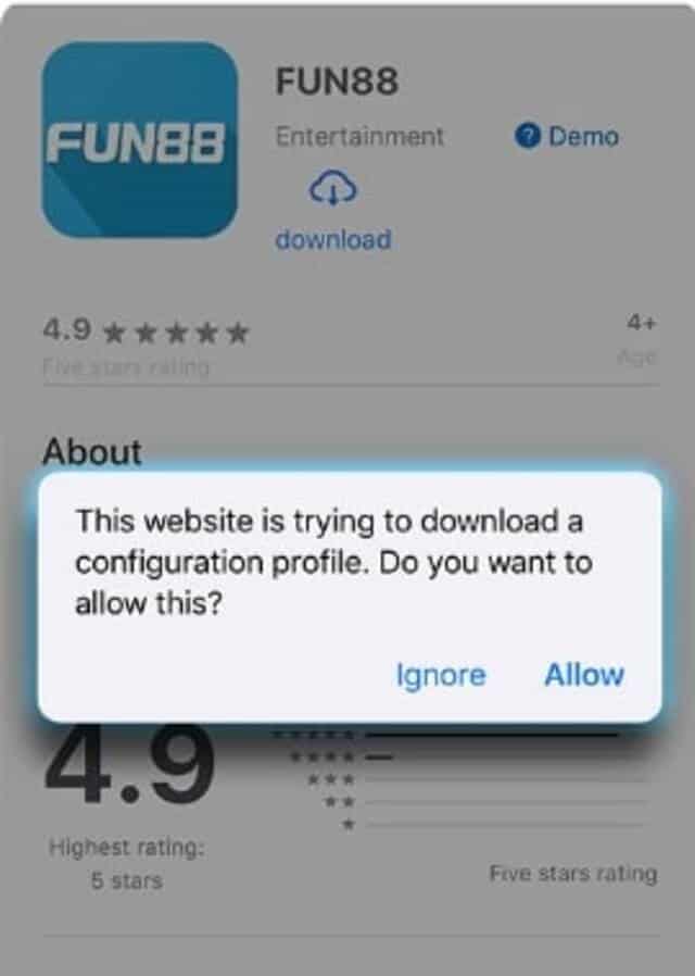 Vào cửa hàng và tải app Fun88 từ thiết bị điện thoại Vào cửa hàng và tải app Fun88 từ thiết bị điện thoại