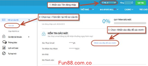 Cách xác thực email tài khoản