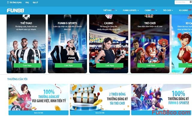 Cá cược trực tuyến tại Fun88 Cá cược trực tuyến tại Fun88
