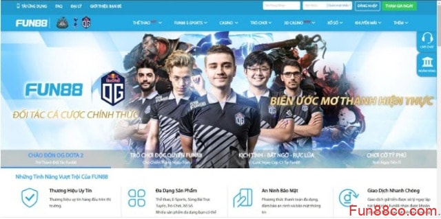 Fun88- Esports được mọi người biết đến là một trò chơi thể thao điện tử tuy chỉ mới xuất hiện trong thời gian gần đây nhưng chúng lại có bước phát triển rất lớn Fun88- Esports được mọi người biết đến là một trò chơi thể thao điện tử tuy chỉ mới xuất hiện trong thời gian gần đây nhưng chúng lại có bước phát triển rất lớn