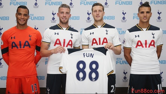 Fun88 tài trợ cho Tottenham Fun88 tài trợ cho Tottenham