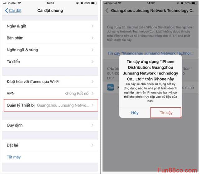 Nếu bạn nào đang dùng hệ điều hành IOS của iphone thì cần thực hiện thêm một bước xác minh nữa Nếu bạn nào đang dùng hệ điều hành IOS của iphone thì cần thực hiện thêm một bước xác minh nữa