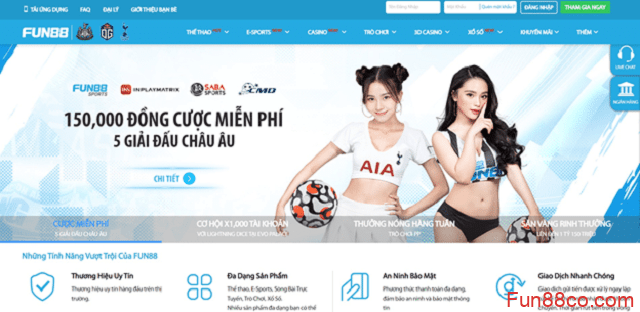 Những ưu điểm khi cá cược tại Fun88 Những ưu điểm khi cá cược tại Fun88