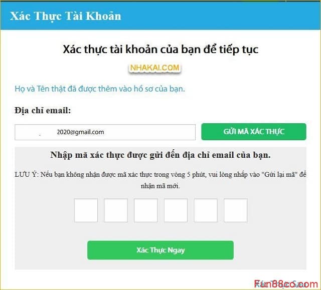 Xác minh email Xác minh email