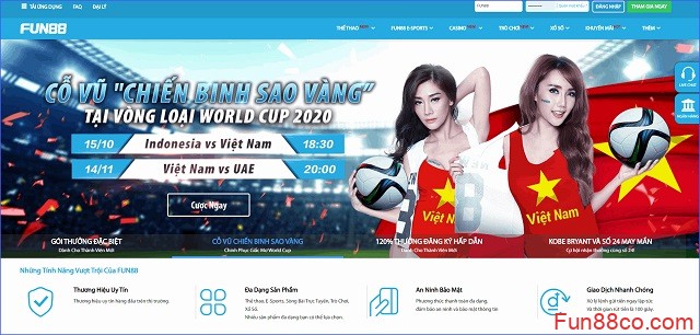 Fun88 tiếng Việt phiên bản nhà cái ấn tượng Fun88 tiếng Việt phiên bản nhà cái ấn tượng